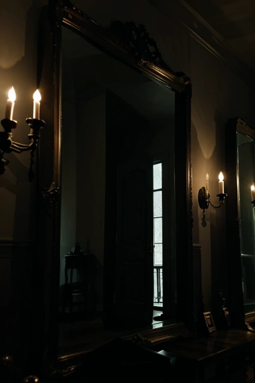 Darkly beautiful spooky house of mirrors