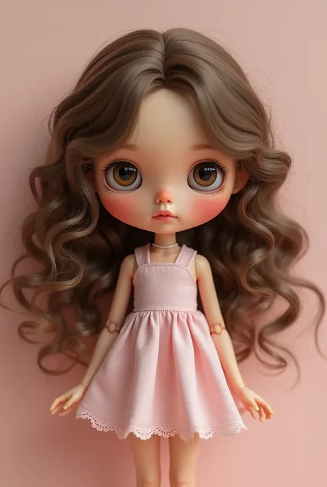 Blythe Doll curly hair brown eyes 