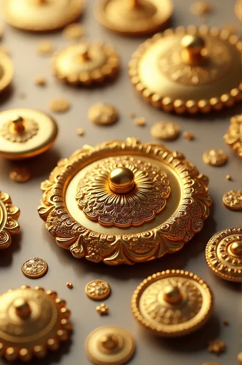 golden buttons