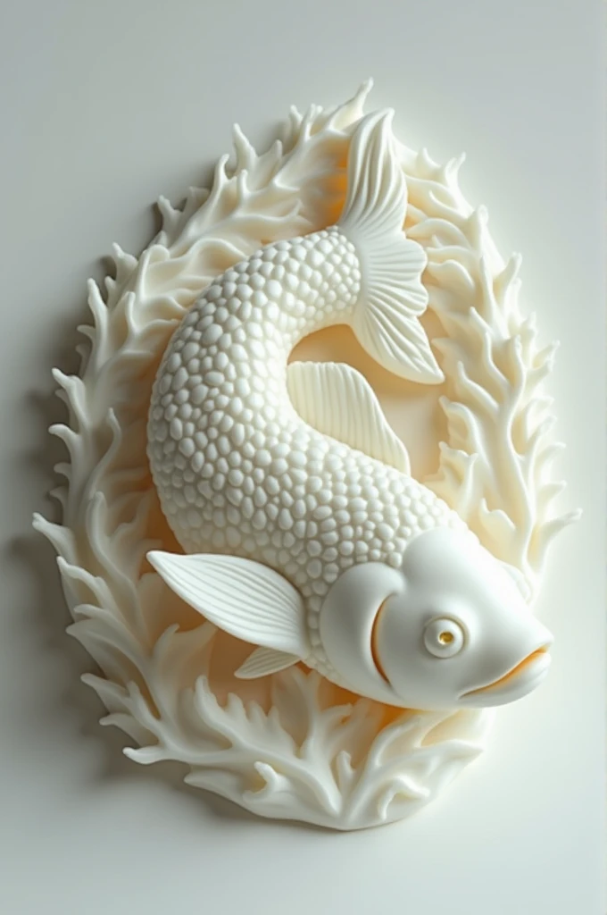 Soap carved fish realistic