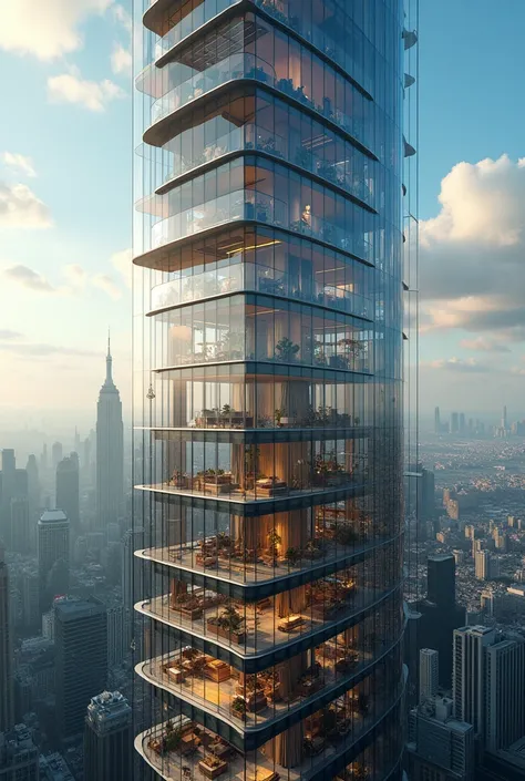 Prompt:
A soaring, glass-clad skyscraper dominates the skyline of a bustling metropolis. Inside, the worlds most opulent penthouse stretches across multiple floors, offering unparalleled luxury and breathtaking views. The interior is a masterpiece of moder...