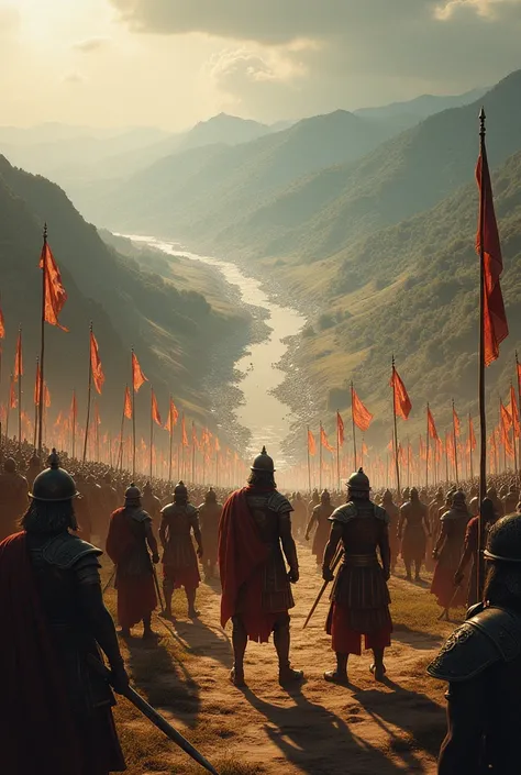 Images of kurukshetra during the battle of Mahabharat 