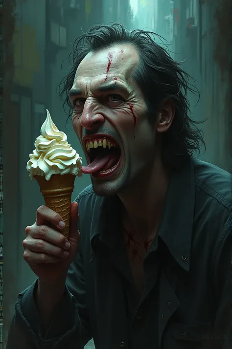 psychotic murderer eat ice cream