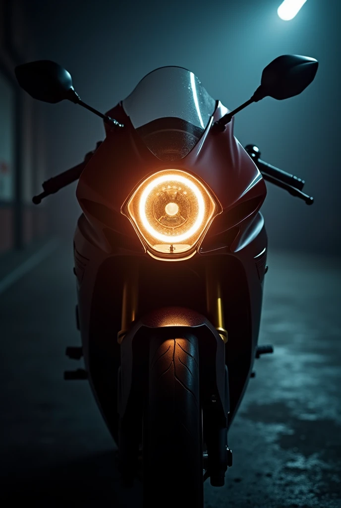 R1 m bike headlight glowing in dark wallpaper