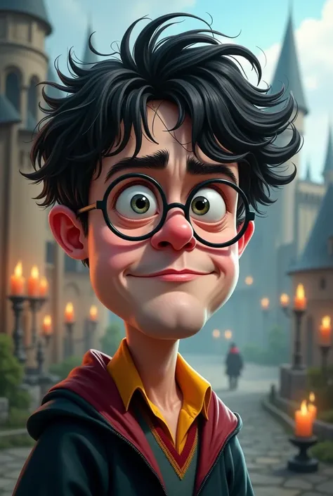 Caricature of harry Potter, funny