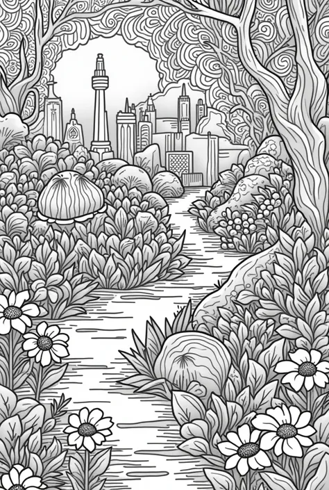 Commercial coloring book pages for adults black and white high details different types of images