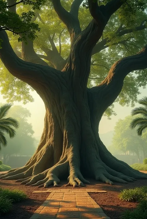 Peepal tree considered sacred in Hinduism with text on it "why peepal tree is considered sacred" in Instagram story ratio