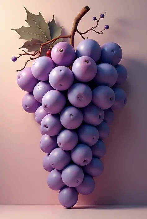 Create an image of a grape decoration on the theme of solutions.