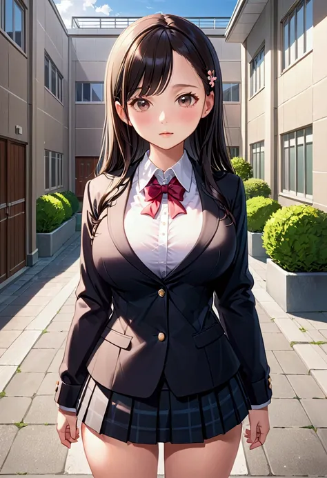 Junior high school student big breasts