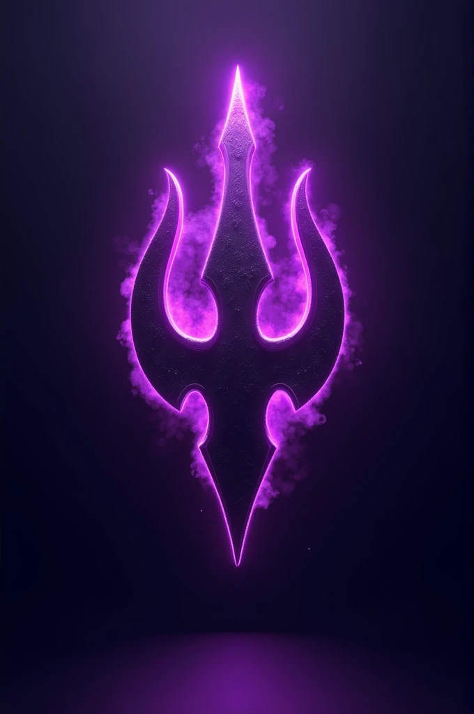 Make logo of dark aura theme , with purple colour gradient 3D Render 