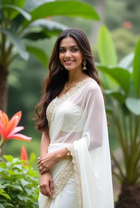 Kriti sanon in white onam saree, photoshoot, smile