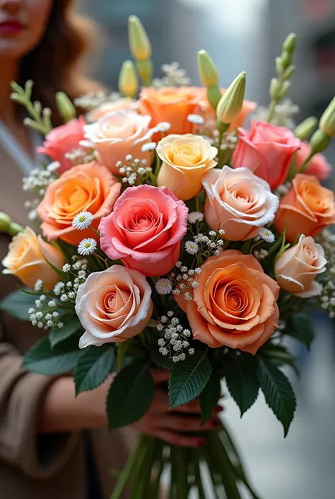 The most beautiful bouquet, it gives a refreshing feeling, anyone who passes by will have to turn to look.