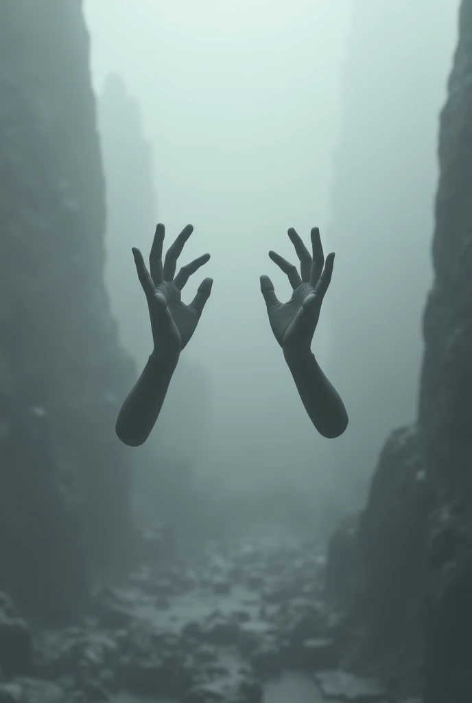 an image without a background, Boken, futuristic atmosphere, grayish colors, human hands