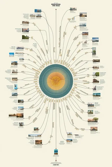 Mind map topic geological time with only topics 