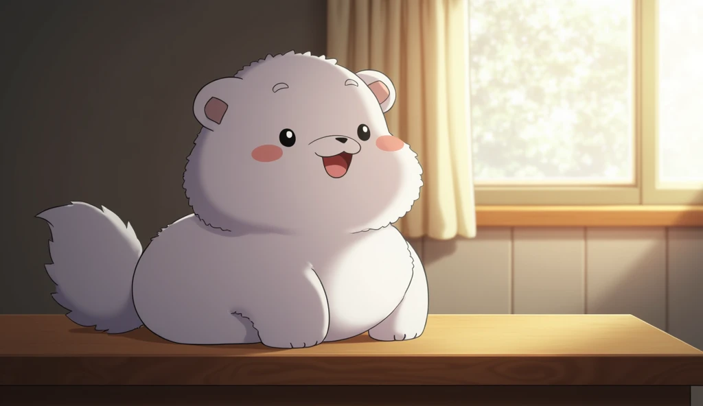 on the desk,Pale, fluffy light,Shooting from the side,Anime Style,animation,Japanese anime,High resolution, 