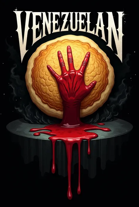 Venezuelan Arepa Murder Music Logo