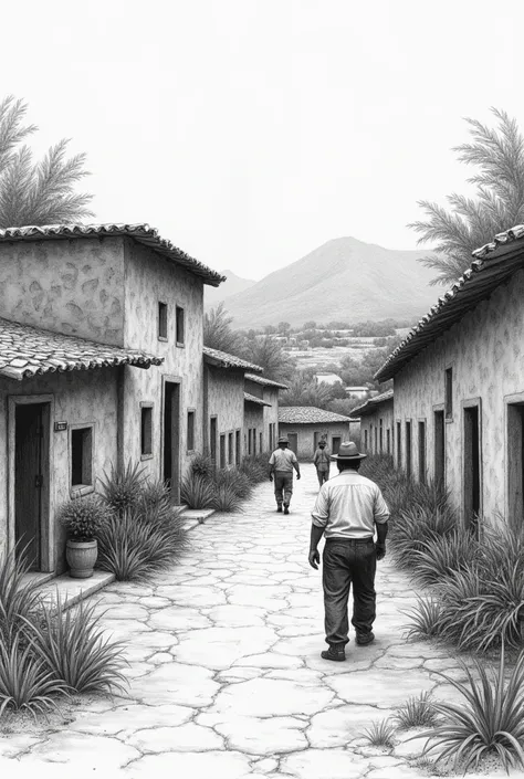 sketch of Almaguer colony in Guadalupe, Nuevo Leon