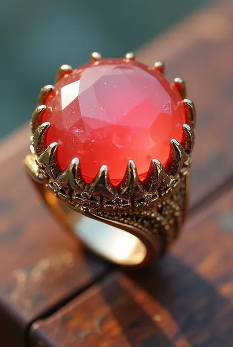 Ring where the gem is a guava