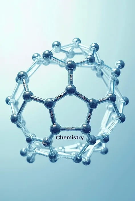 I want to create an image with the benzene molecule, in hydrogen atoms I want the writing of Analytics, Inorganic, Organic and Physical Chemistry. Inside the molecule it should be written Chemistry
