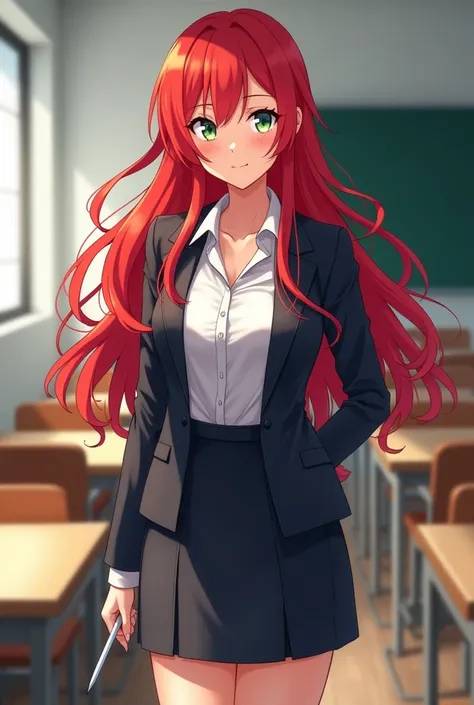 anime: RED-HAIRED, VERY BEAUTIFUL HIGH SCHOOL TEACHER