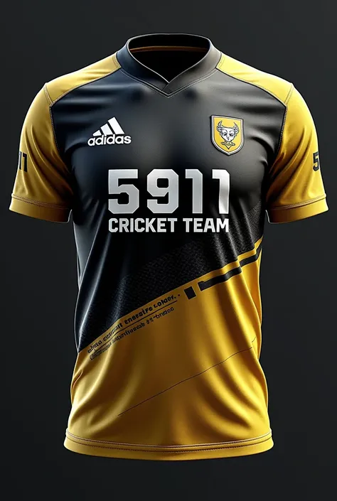 Our cricket team name is "5911 Cricket Team". We want to make shirts for player. Make shirt according to our team name. Keep in mind that 5911 is a tractor brand