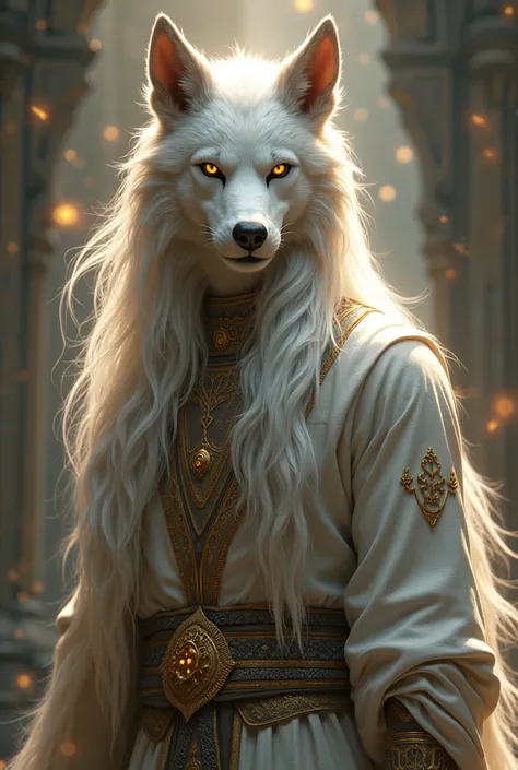 The celestial hound confederation member evolving from dog-headed man become golden eyed white hair man. Together with their woman also look like that with handsome and beautiful appearance. They have elf ears and werewolf fangs and claws together with the...