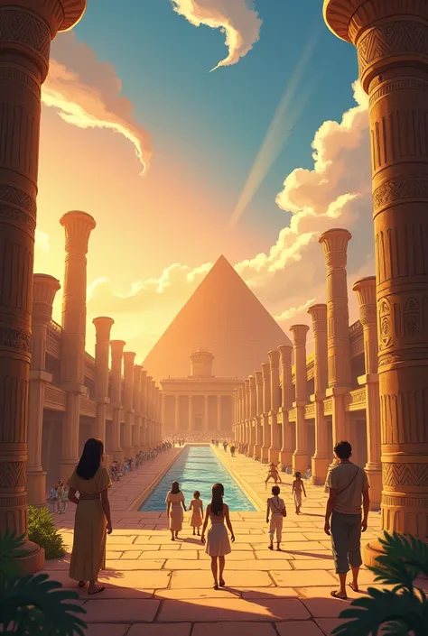 Create an anime video about ancient Egypt