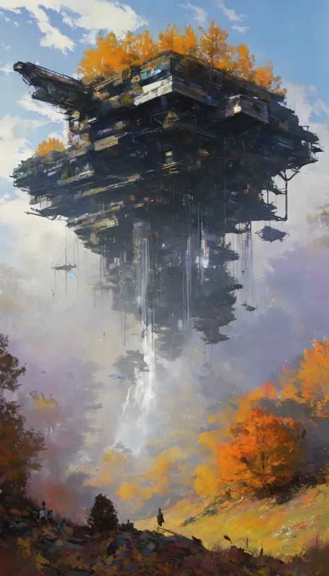 The fall, art inspired by Wadim Kashin
