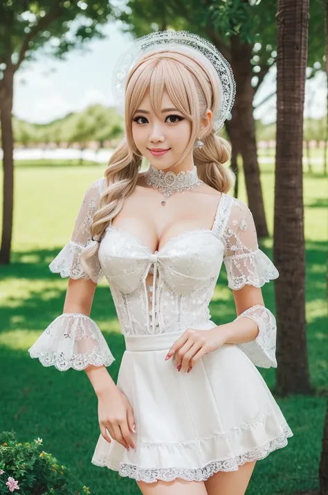 ((Best quality, 8k, Masterpiece, Sharp focus, 35mm lens, f/0.8, amazing beautiful perfect figure :1.4)), side lighting, sexy stylish Asian model, ((bright smile)), ((beautiful detailed Victorian-Style boots)), Highly detailed face and skin texture:1.2, sup...