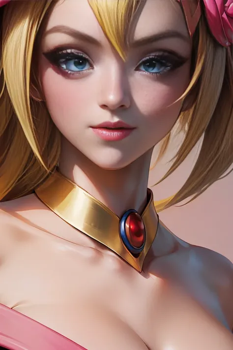 take closeup. beautiful face dark Magician girls，blond hair. blue eyes.  pink lips. Thick and long eyelashes. Highlight beautiful nails. big breasts. 