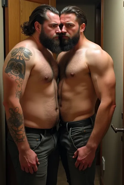 3 Fat and hairy men fuck