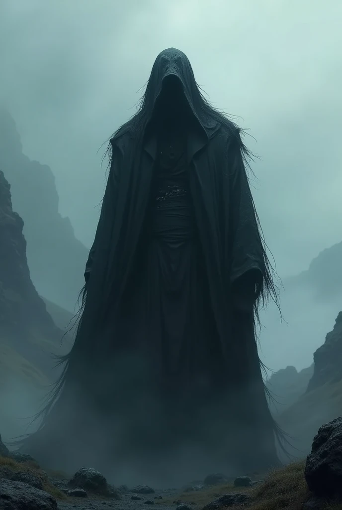 create a dark character, with northeastern characteristics and who does not show his face or uses anything else to cover his face