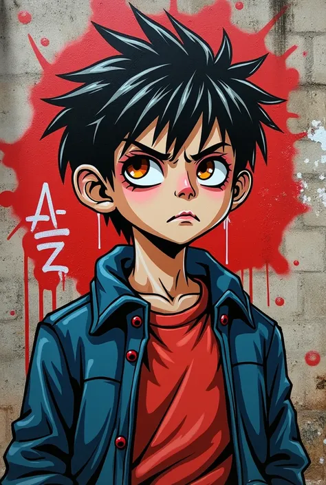 Bad face boy graffiti