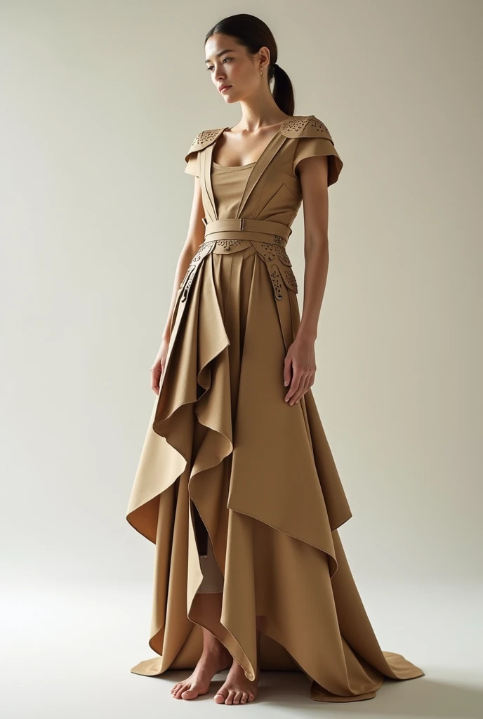 A dress made of cardboard (No Mannequin) 