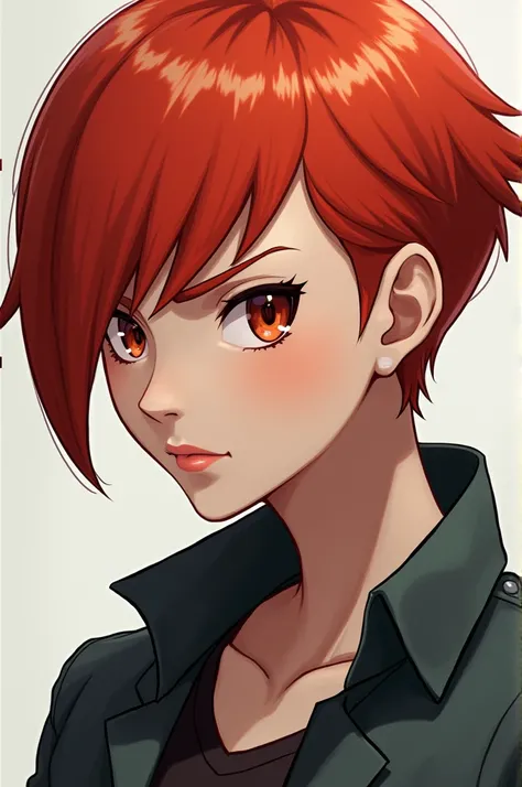 Draw a short-haired redhead with the Silver from Pokémon 