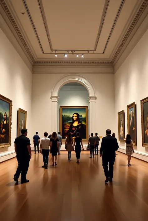 An art gallery but with the most famous paintings