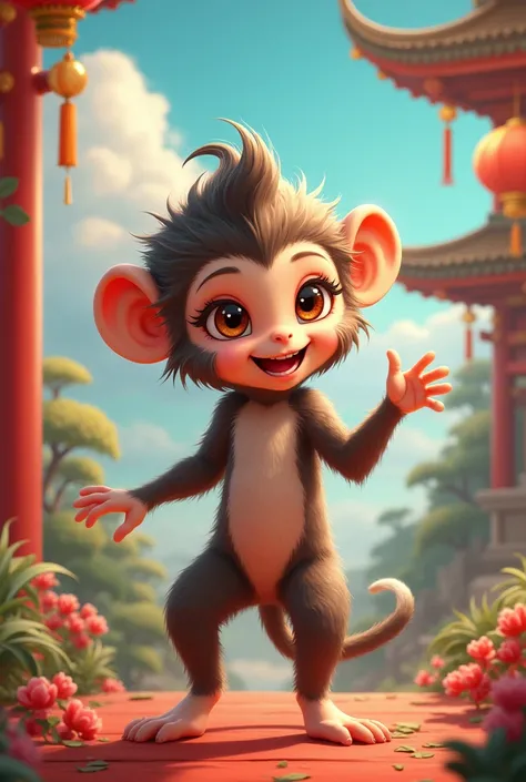 She was a Chinese monkey 