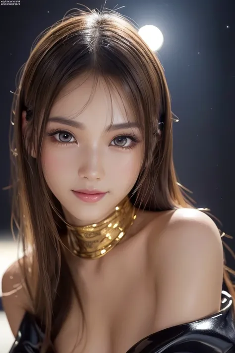 Latex bodysuit、Knee-high boots、Huge 、Long brown hair、Shiny, Oily skin、Glowing Skin、Indoor competition pool、White skin、The beauty of kimono, Body Portrait, 8k, Narrow and beautiful eyes, Dindal effect, masterpiece, 最high quality, high quality, High resoluti...