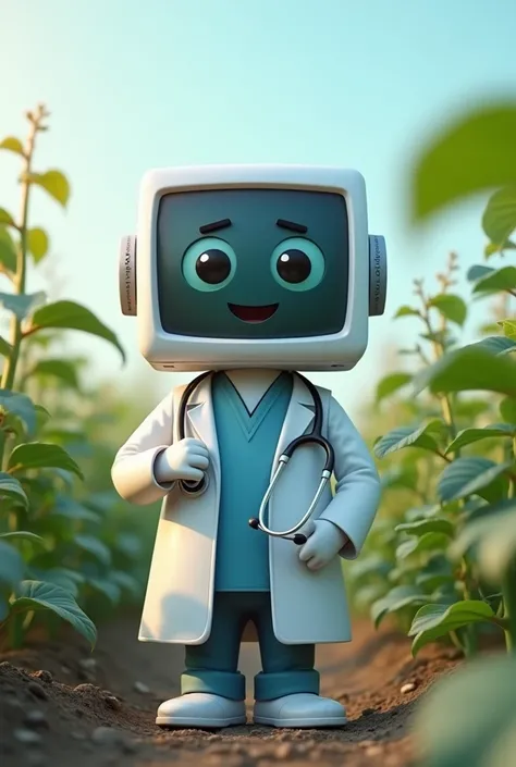 mascot, computer with stethoscope, Unripe , Dr Online company