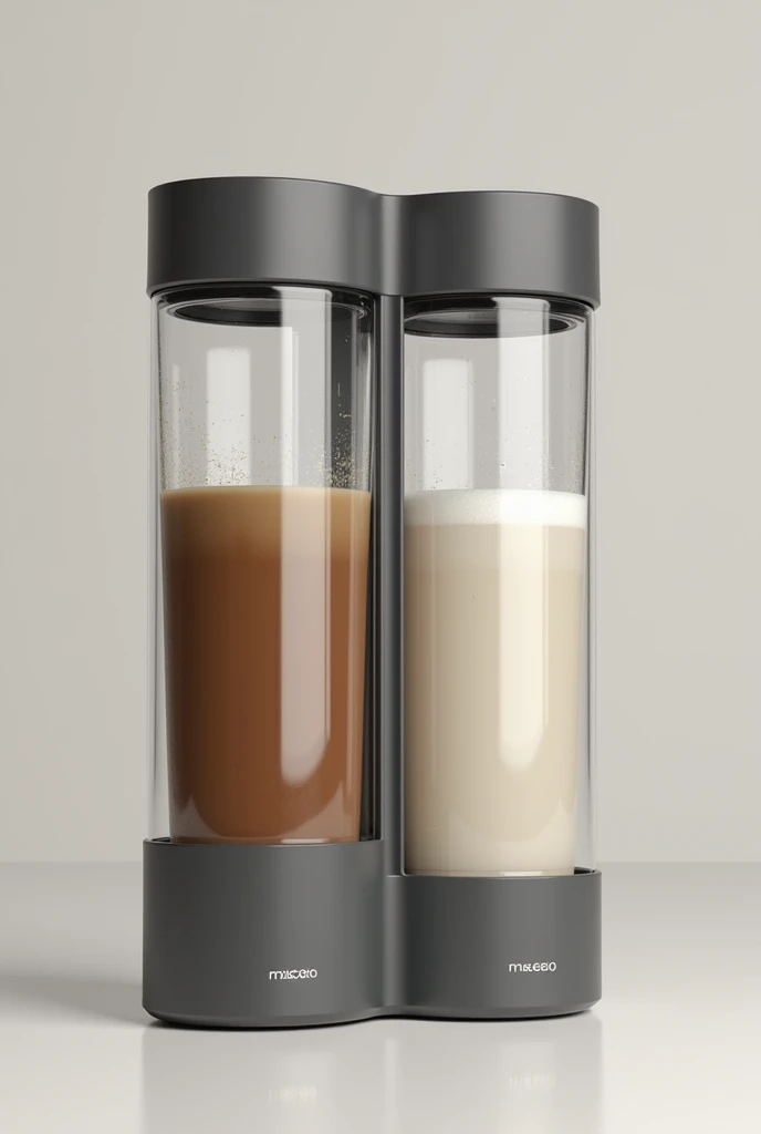 Thermos for drinks with two different compartments for two different drinks in the same container, I need the division to be clearly visible
