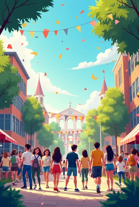 College Fest Poster Background 