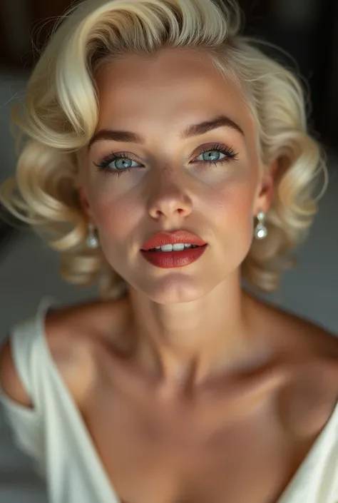 stunning close-up photo of Marilyn Monroe,