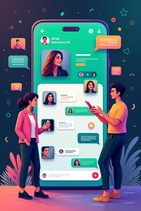 Whatsapp conversation tiktok profile 

