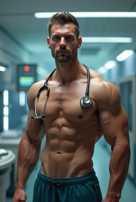 Doctor with abs 
