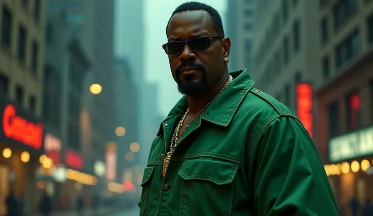 Chris Rock looks like Big Smoke from GTA in that green outfit.