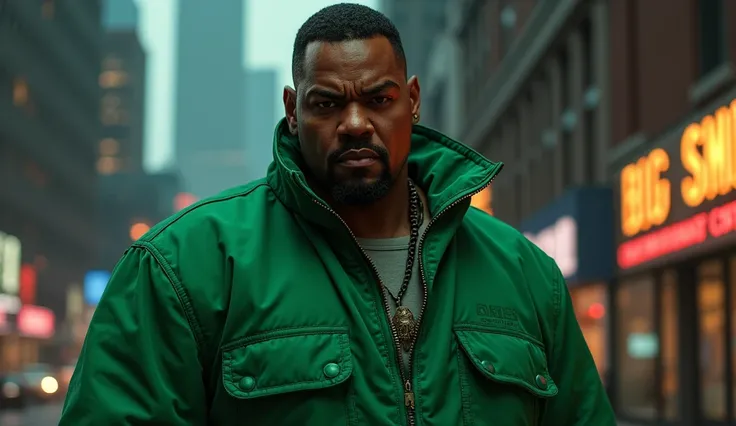 Chris Rock looks like Big Smoke from GTA in that green outfit.