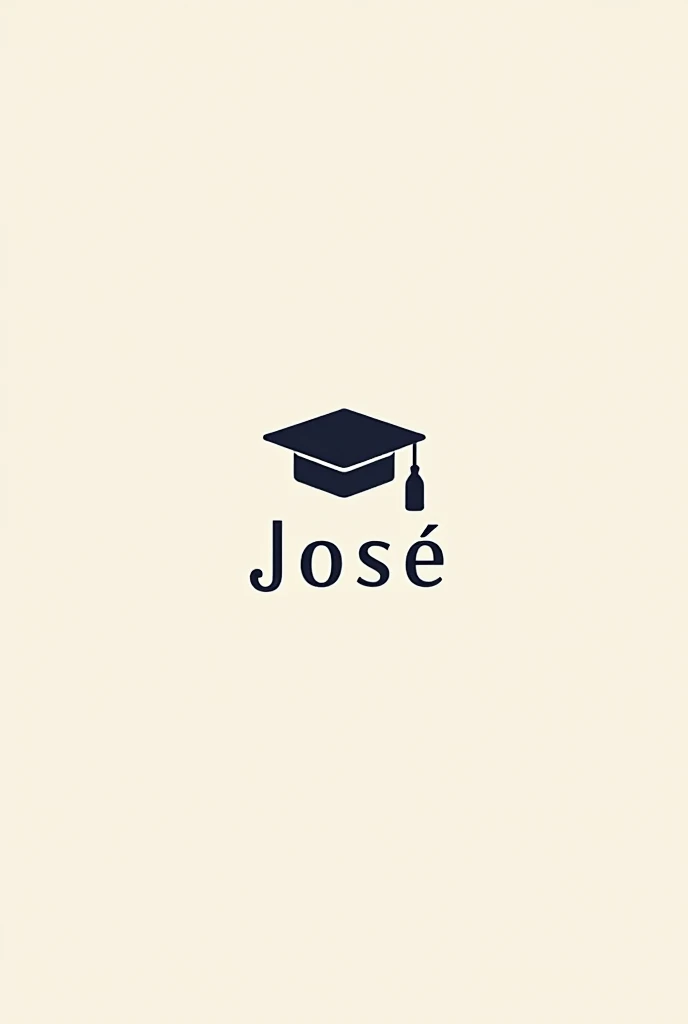 isologo with the name José with a graduation cap