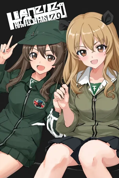 Highest quality, Girls&Panzer,nail,nailを手に持つ