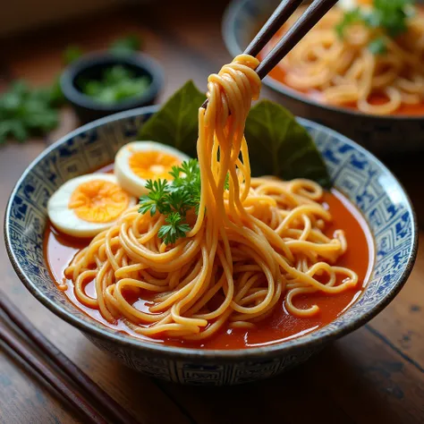 Dry ramen with sauce々noodles