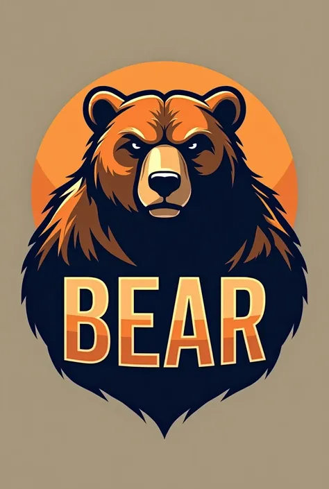 Can you create a logo for me? (Image) of a bear with the name BEAR in the middle